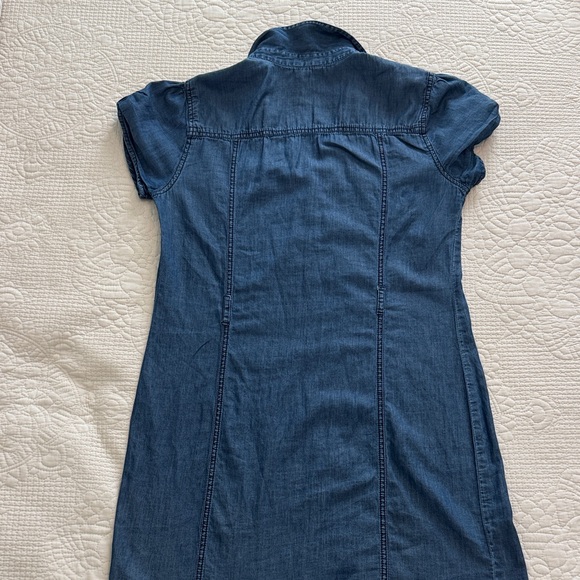 G by Guess Navy Denim Dress with Zipper Accents retro western boho✨ - Picture 8 of 10